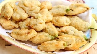 Nonnas Zucchini Flower Fritters Recipe  Laura Vitale  Laura in the Kitchen Episode [upl. by Cissy]