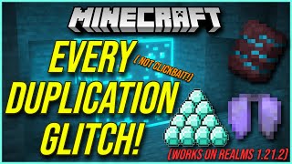 MINECRAFT ALL OP GLITCHES IN 121 BEDROCK DUPLICATION AND XRAY GLITCHES WORKING [upl. by Gladstone]