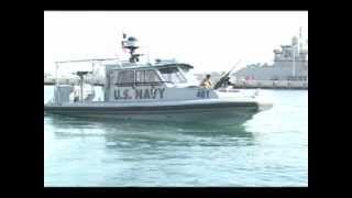 US Navy Sea Arks Patrol Boat at Kuwait Naval Base [upl. by Cocks]