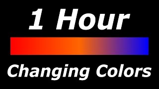 Relaxing 3 Color Changing RedOrangeBlue Screen Led Lights 1 Hour [upl. by Naul]