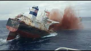 Dramatic sinking of a ship in Brazil  Unbelievable video footage [upl. by Carleen]