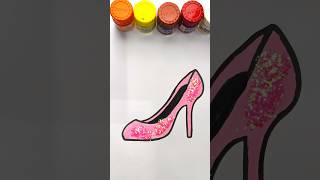 Sparkly Heels Get a MAGICAL Makeover with Paint and Art art artandcraft shorts [upl. by Nadine]