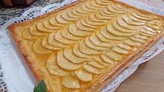 TARTA DE MANZANA receta casera deliciosa  original fácil y rápida de hacer  te encantará 😋 [upl. by Lowrance422]