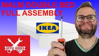 Full assembly of the IKEA Malm double bed [upl. by Rimidalg]