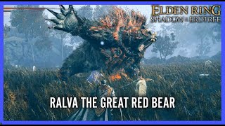 Ralva the Great Red Bear  Elden Ring Shadow of the Erdtree [upl. by Sorgalim]