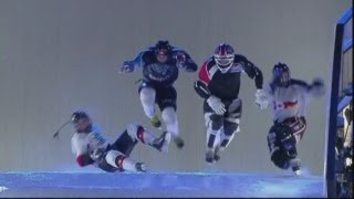 Extreme Downhill Ice Skating Red Bull Crashed Ice world championships [upl. by Amiel]