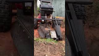 Stump grinder in action [upl. by Buffo]