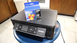 How to Replace or Change the Ink Cartridges in XP Epson 440 Printer [upl. by Younglove117]