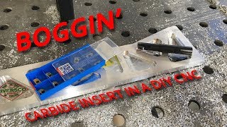 Carbide Insert Milling Aluminum DIY CNC [upl. by Nilkcaj686]