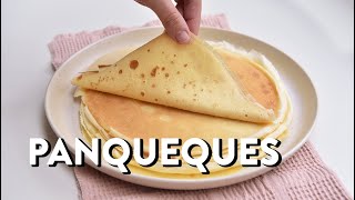 Receta básica de panqueques que sirve para rellenos dulces o salados [upl. by Zavras710]