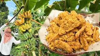 SEDAP BETUL PISANG GORENG NI MACAM TEPI JALAN PUNYA ‼️Super Easy crispy fried banana [upl. by Adamsen]