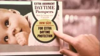 PampG  Pampers Disposable Diapers  Old Soggy Bottoms  Vintage Commercial  1970s [upl. by Amikahs434]