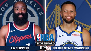 LA Clippers Vs Golden State Warriors  NBA Live PlayByPlay Scoreboard 2024 [upl. by Aikas]