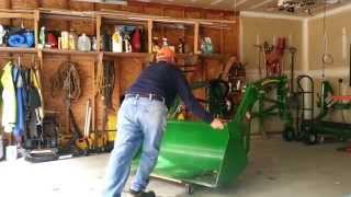 John Deere 2305 200 CX Loader with wheels Put wheels on your loader [upl. by Jemie402]