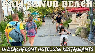 Bali Sanur Beachfront Hotels amp Restaurants Collection 2024 [upl. by Kral]