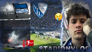 904 HERTHA STEIGT AB HERTHA BSC VFL BOCHUM STADIONVLOG [upl. by Laynad628]