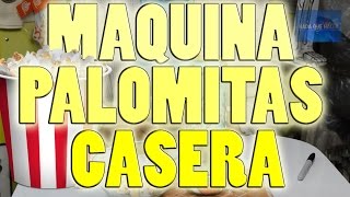 Cómo hacer máquina de palomitas casera de maíz con una lata Popcorn  NQUEH [upl. by Rus678]