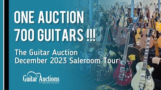 700 Guitars x 1 Auction  December 2023 Saleroom Tour  Guitar Auctions at Gardiner Houlgate [upl. by Ahsikyw863]