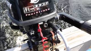 mercury 6hp outboard [upl. by Nnylassej439]