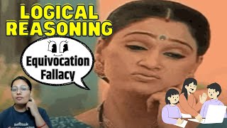 UGC NET Paper 1  Equivocation Fallacy With Example  Logical Reasoning Topic  Priti Mam ugcnet [upl. by Luwana873]