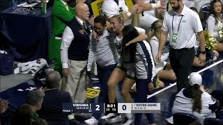 Mabrey TEARS ACL Heartbreaking Moment Helped Off Court SCREAMING In Pain  7 Notre Dame Irish [upl. by Adekahs]