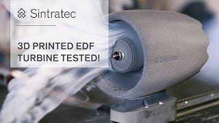 3D printed Electric Ducted Fan TESTED – How strong is SLS EDF Turbine Test [upl. by Yenitirb]