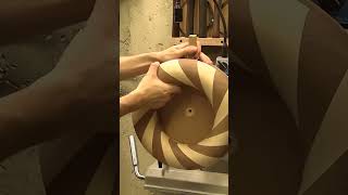 Woodturning  The Iris 🪵 woodart woodworking diy [upl. by Docilu]