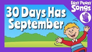 📆 30 Days Has September  learn or teach Days in the months song  the calendar song 📅 [upl. by Enuj]