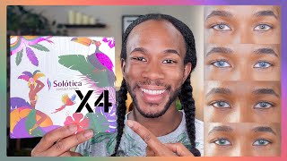 Solotica try on haul Avela  Grafite  Dandara Hazel  Amazonia Green [upl. by Utham405]