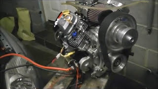 Tuned Vanguard Microlight Aircraft Engine first run [upl. by Anaeel]