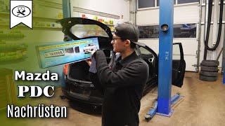 Mazda 2 Rückfahrkamera Einparkhilfe Nachrüsten  PDC rear view camera retrofit  VitjaWolfTutorial [upl. by Howland607]