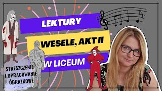 Wesele akt II  streszczenie obrazkowe i omówienie [upl. by Assirrac]