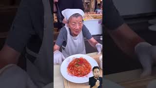 Touch of Legend with love Old Lady Serving Ramen remixshorts food streetfood satisfying [upl. by Na615]