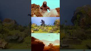 Godzilla Vs The Military Stop Motion Animation Battle godzilla animation shorts [upl. by Denoting]