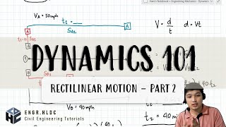 CE Board Exam Review Dynamics  Rectilinear Motion Constant Acceleration Part 2 [upl. by Okechuku]