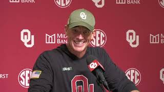 Oklahoma HC Brent Venables postgame OU 59 Maine 14  1122024 [upl. by Nyladgam]