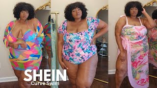 SHEIN CURVE Swimsuit Try On Haul  Victoria Lashay [upl. by Lubow]