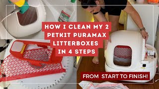 HOW I CLEAN MY PETKIT PURA MAX FROM START TO FINISH  Samantha Rose King [upl. by Lizbeth]