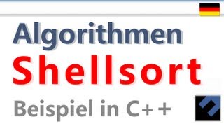 Algorithmen Shellsort C SORTIEREN [upl. by Rame457]