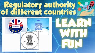 Approved Regulatory authorities of different countries [upl. by Keele]