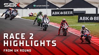 HIGHLIGHTS from Race 2 at Donington Park 🎩  2024 UKWorldSBK 🇬🇧 [upl. by Okajima536]