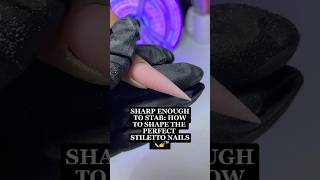 Sharp Enough to Stab How to Shape the Perfect Stiletto Nails 💅 Shorts beginnernailtech acrylic [upl. by Robet879]