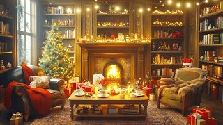 Relaxing Holiday Christmas Music 🎅🎄 Crackling Fireplace Christmas Music 🔥 Christmas Background Music [upl. by Yadroc]