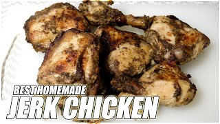 The BEST homemade JERK CHICKEN in a toaster oven [upl. by Cobby]