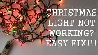 How to repair Christmas Light  Not Working  Easy Fix [upl. by Akemej]