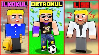 EFEKANIN HAYATI  İLKOKUL  ORTAOKUL  LİSE 😱  Minecraft [upl. by Brawley]