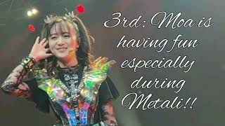 BABYMETAL Moametal  Cute and Funny moments compilation on World Tour 20232024 FANCAM part 2 [upl. by Leibrag]