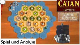 Catan®  StädteampRitter Spiel und Analyse [upl. by Sivart]