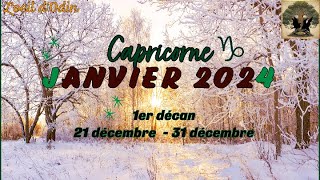 Capricorne 1er décan  janvier 2024 [upl. by Halda]