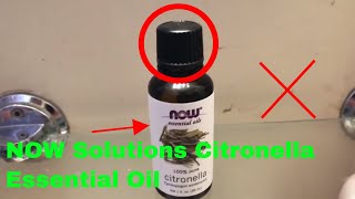 ✅ How To Use NOW Solutions Citronella Essential Oil Review [upl. by Acirne307]